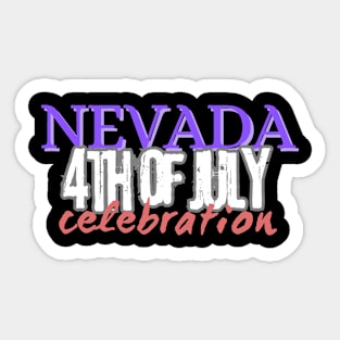 4th of july nevada Sticker